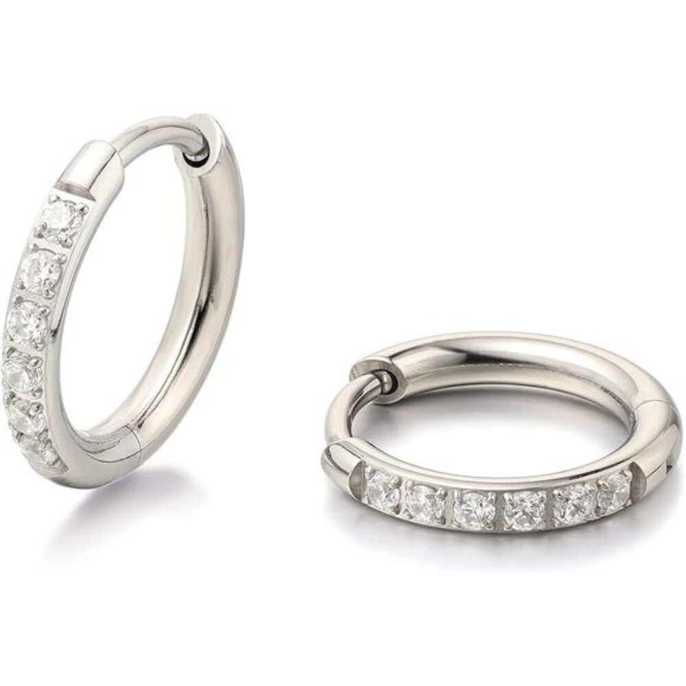 Titanium Earrings Hoops G23 Pure Titanium Small Huggie Earrings